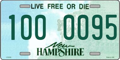 NH license plate 1000095