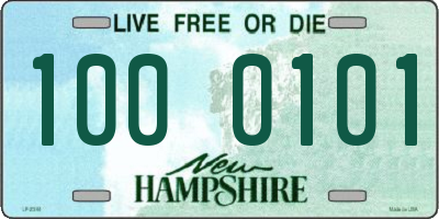 NH license plate 1000101