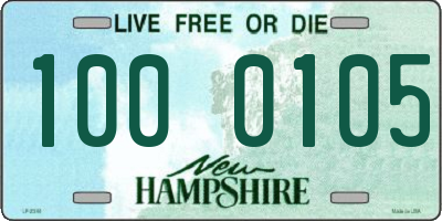 NH license plate 1000105