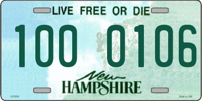 NH license plate 1000106