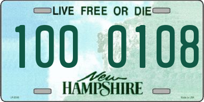 NH license plate 1000108