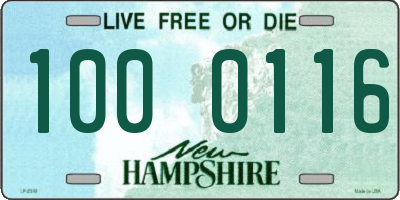 NH license plate 1000116