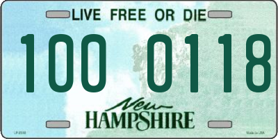 NH license plate 1000118