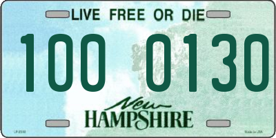 NH license plate 1000130