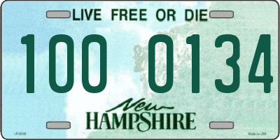 NH license plate 1000134