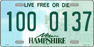 NH license plate 1000137