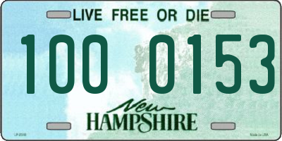 NH license plate 1000153