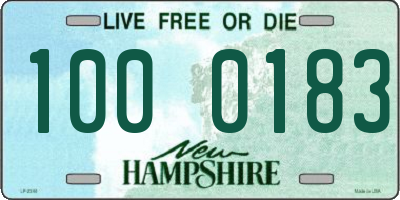 NH license plate 1000183