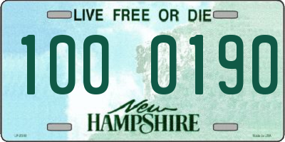 NH license plate 1000190