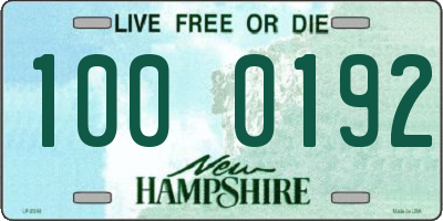 NH license plate 1000192