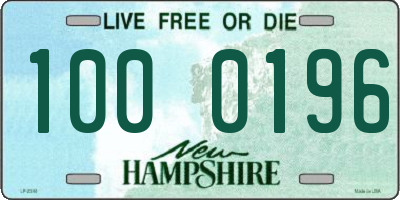 NH license plate 1000196