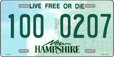 NH license plate 1000207