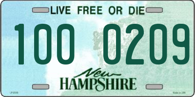 NH license plate 1000209