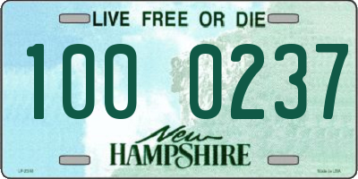 NH license plate 1000237