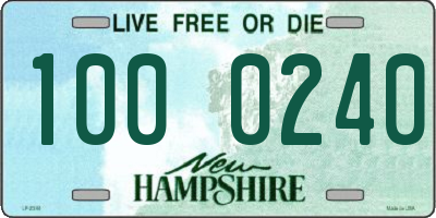 NH license plate 1000240