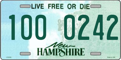 NH license plate 1000242