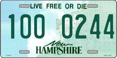 NH license plate 1000244