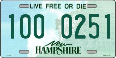 NH license plate 1000251