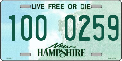 NH license plate 1000259