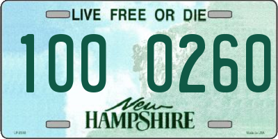 NH license plate 1000260