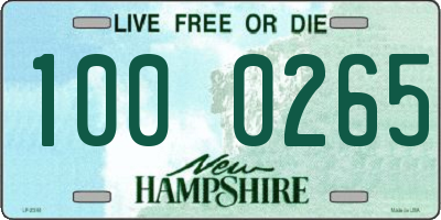 NH license plate 1000265