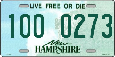 NH license plate 1000273