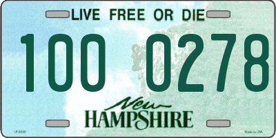 NH license plate 1000278