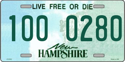 NH license plate 1000280