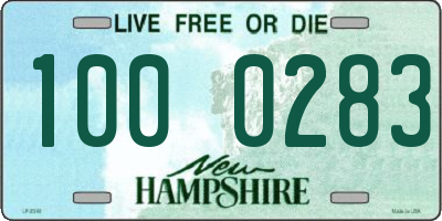 NH license plate 1000283