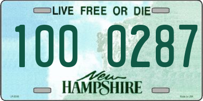 NH license plate 1000287