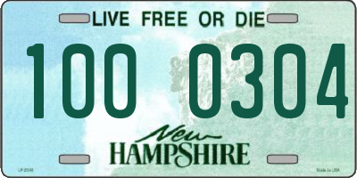 NH license plate 1000304