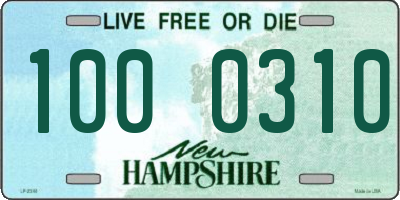 NH license plate 1000310