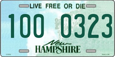 NH license plate 1000323