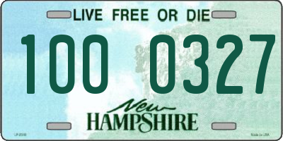 NH license plate 1000327