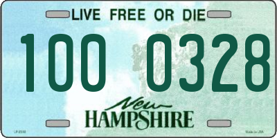 NH license plate 1000328