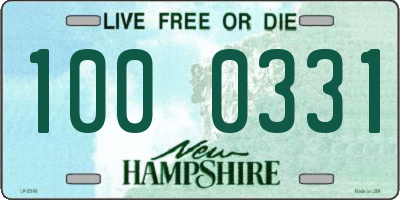 NH license plate 1000331