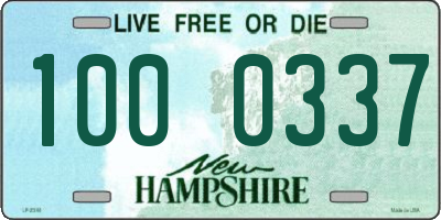 NH license plate 1000337