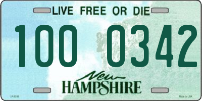 NH license plate 1000342