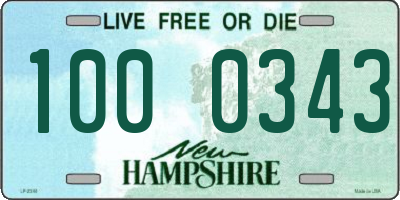 NH license plate 1000343