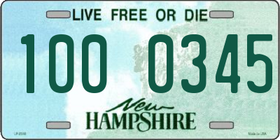 NH license plate 1000345