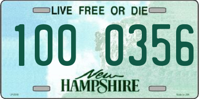 NH license plate 1000356