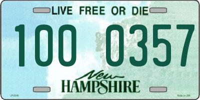 NH license plate 1000357