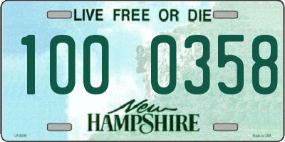 NH license plate 1000358