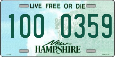 NH license plate 1000359