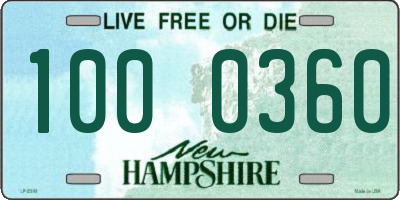 NH license plate 1000360