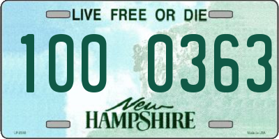 NH license plate 1000363