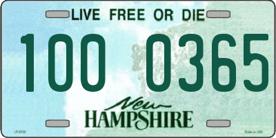 NH license plate 1000365