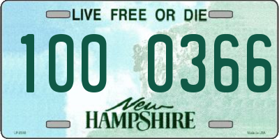 NH license plate 1000366