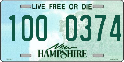 NH license plate 1000374