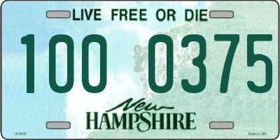 NH license plate 1000375